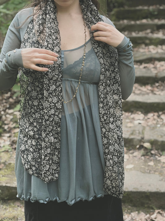 Black Spring Scarf