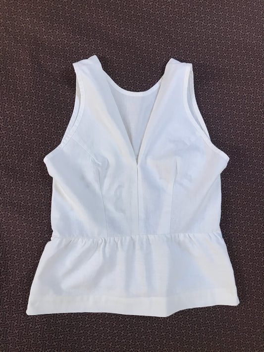 Sleeveless broderie anglaise top